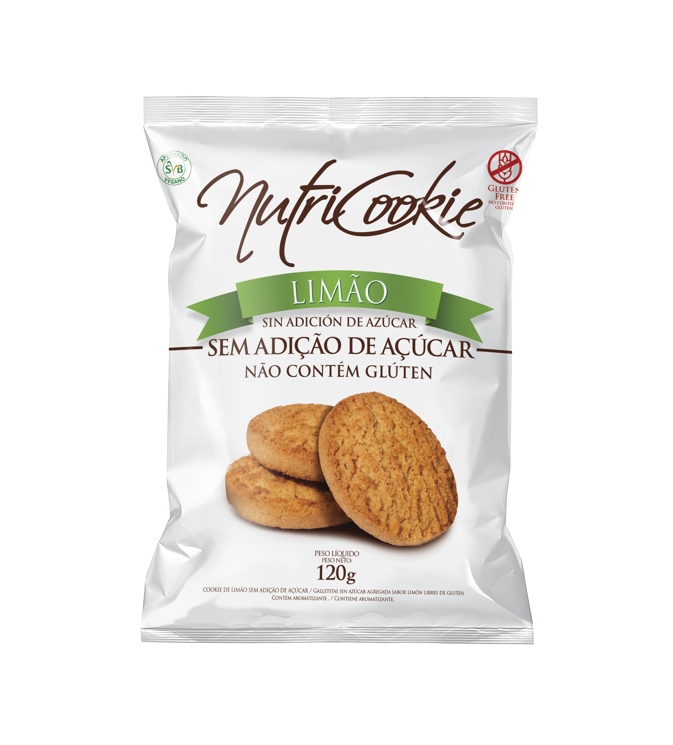 Cookie Sabor Limão Siciliano Sem Glúten – Contém 10 unidades de 34g –  Belive – Primavera Diet