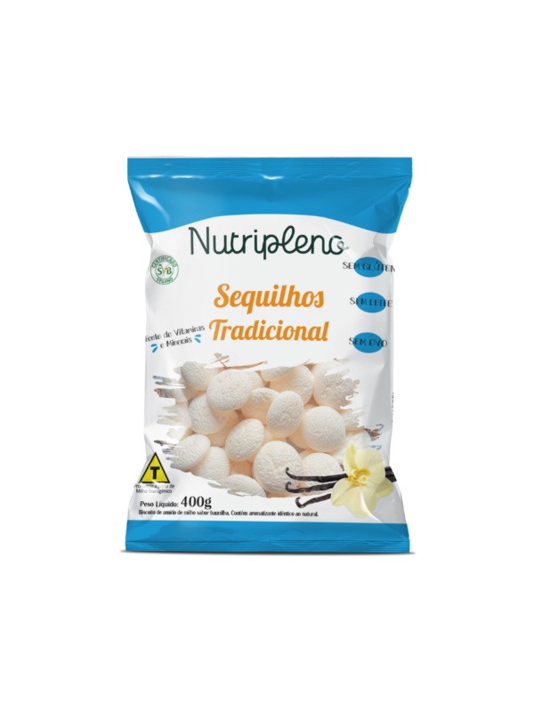 Sequilhos Tradicional Sabor Baunilha, 400g