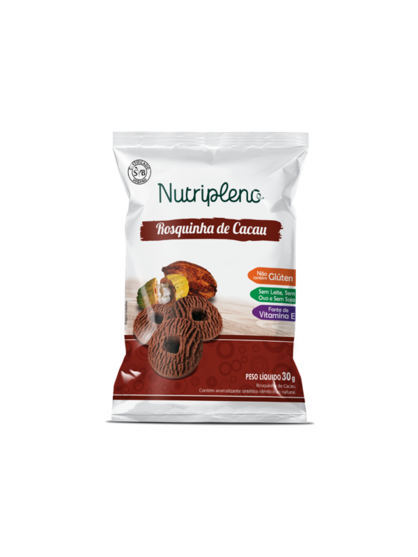 Rosquinha de Cacau 30g - Sem glúten Nutripleno