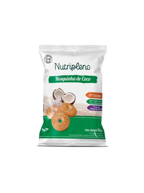 Rosquinha de Coco 30g - Sem glúten Nutripleno