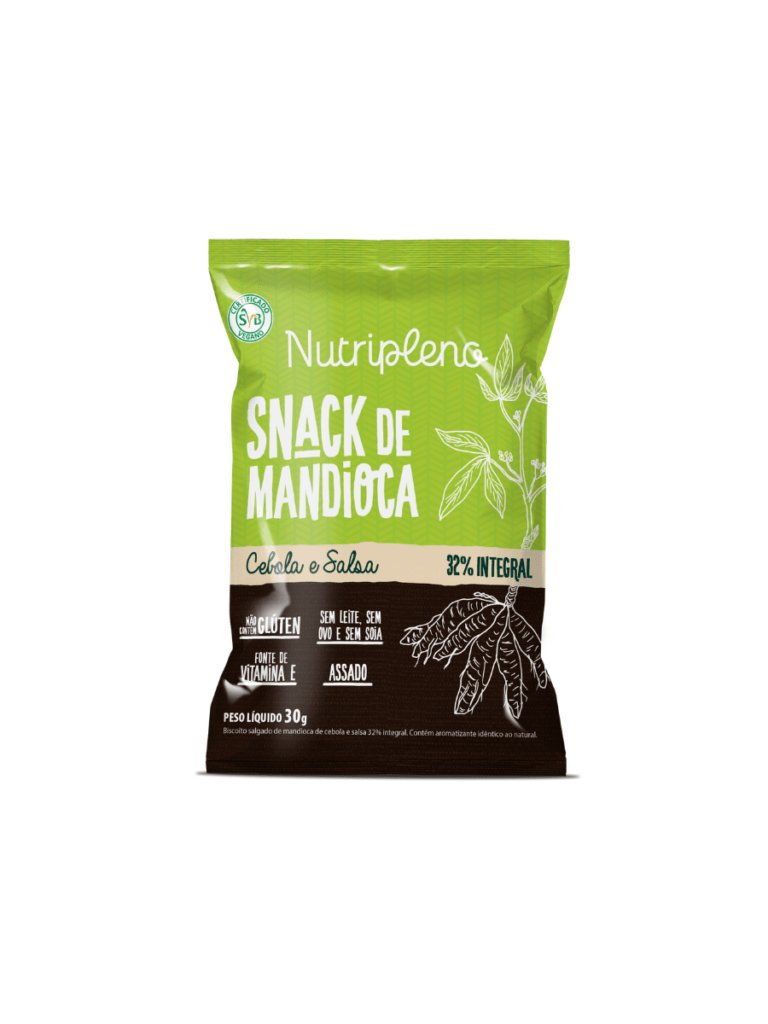 Snack de Mandioca sabor Cebola e Salsa 30g