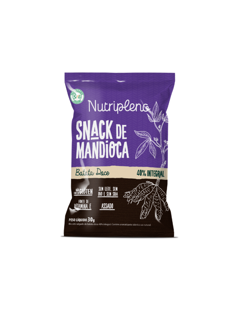 Snack de Mandioca sabor Batata Doce 30g