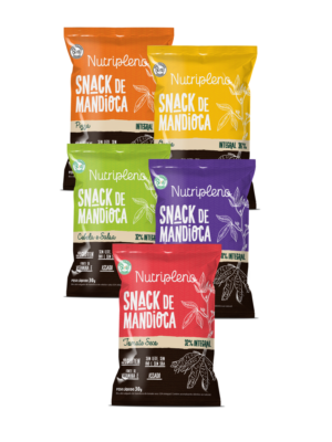 Kit 10 Snacks Salgados Sem glúten, Sem Leite Nutripleno - 30g