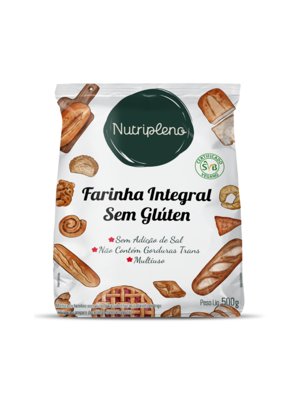Farinha Integral s/ Glúten, 500g
