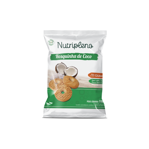 Rosquinha de Coco 100g - Sem glúten Nutripleno