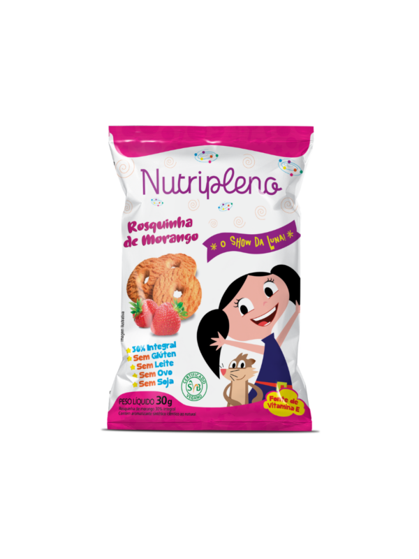 Rosquinha de Morango 30g, Show da Luna - Sem Glúten Nutripleno