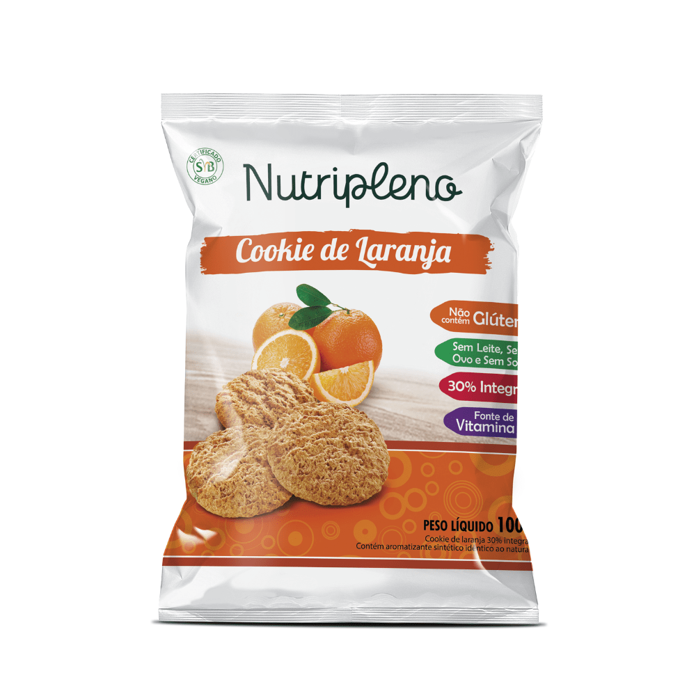 Cookie de Laranja 100g - Sem glúten