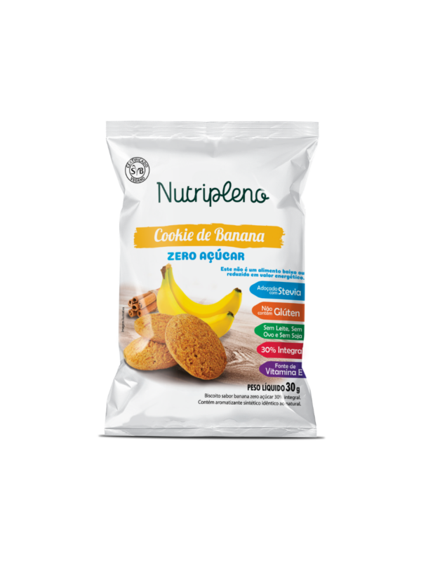Cookie de Banana com Canela Zero Açúcar -30g