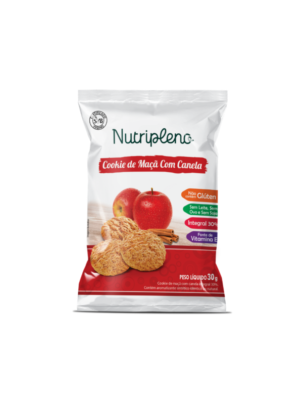 Cookie de Maçã c/ Canela 30g - Sem glúten