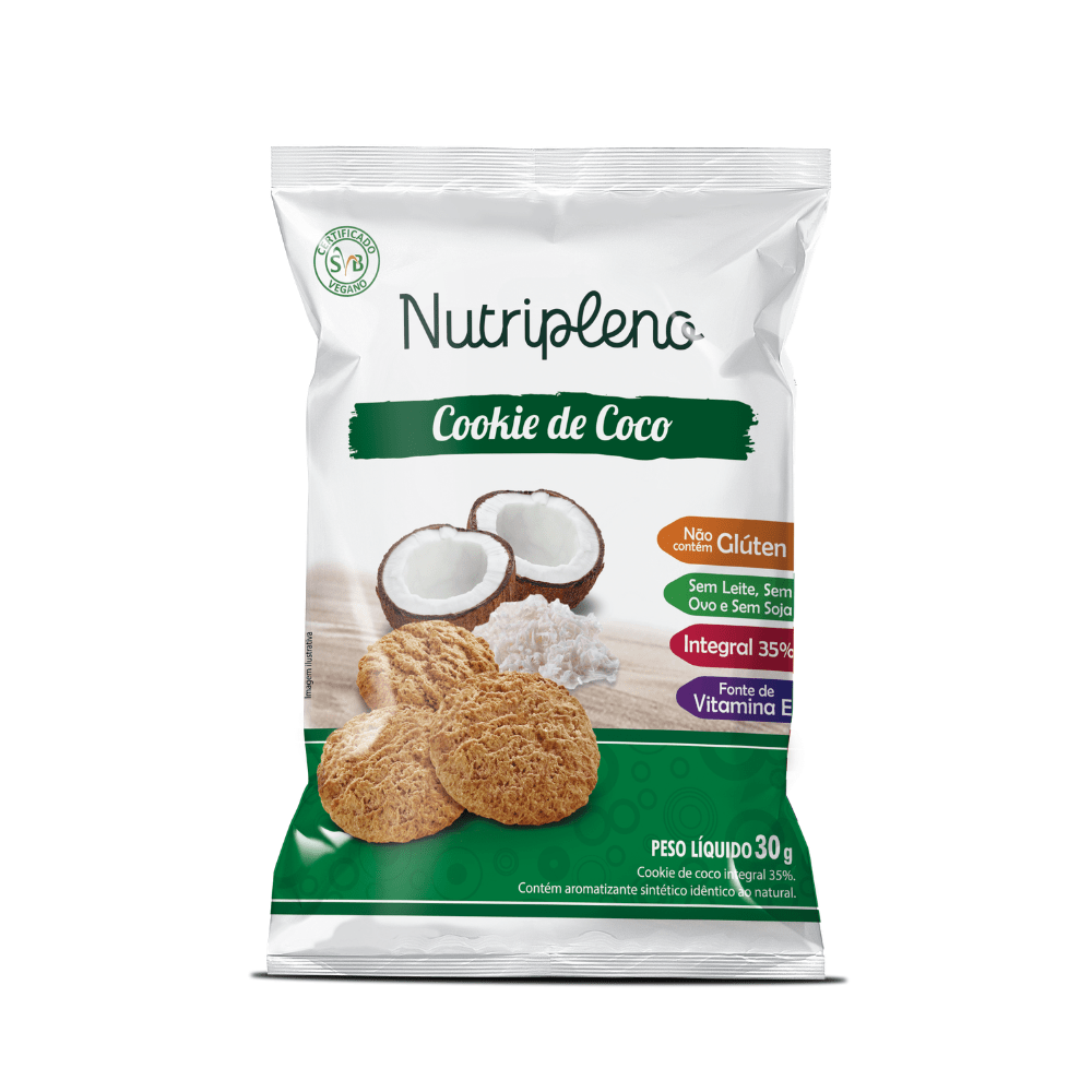 Cookie de Coco 30g - Sem glúten