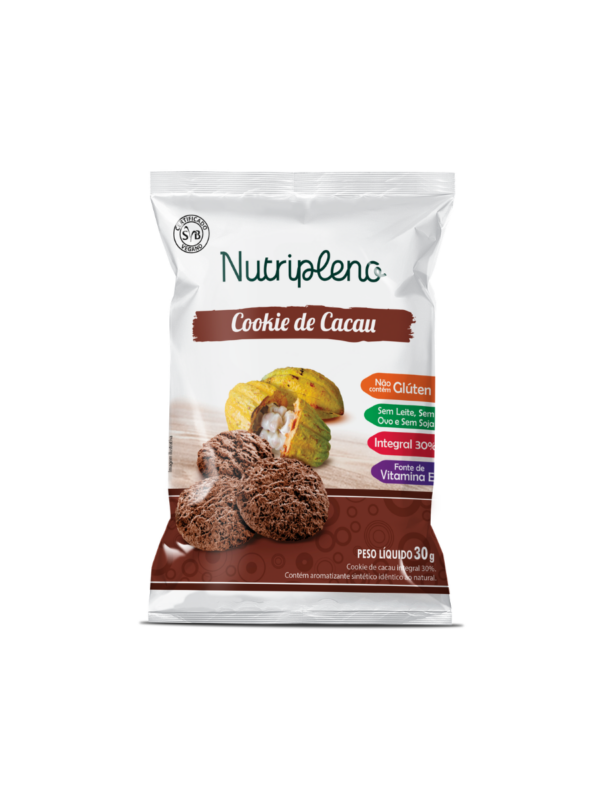 Cookie de Cacau 30g - Sem glúten Nutripleno