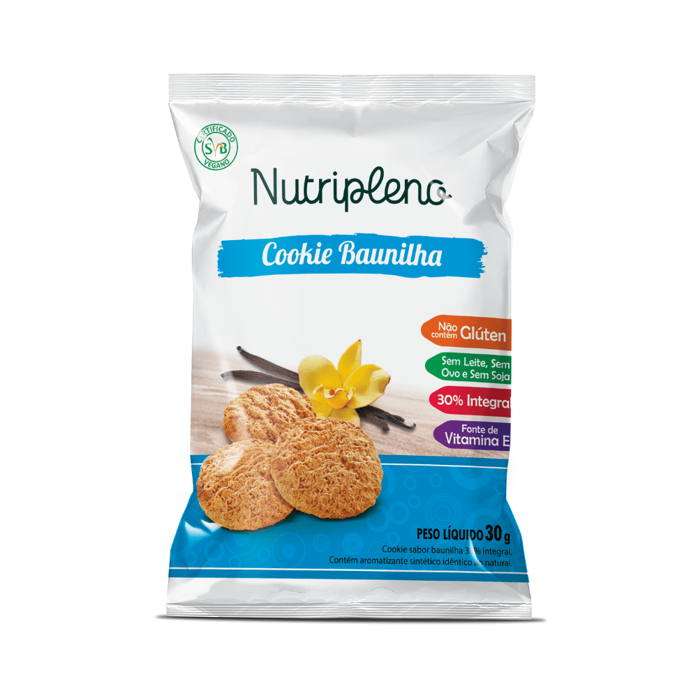 Cookie Baunilha 30g - Sem glúten Nutripleno