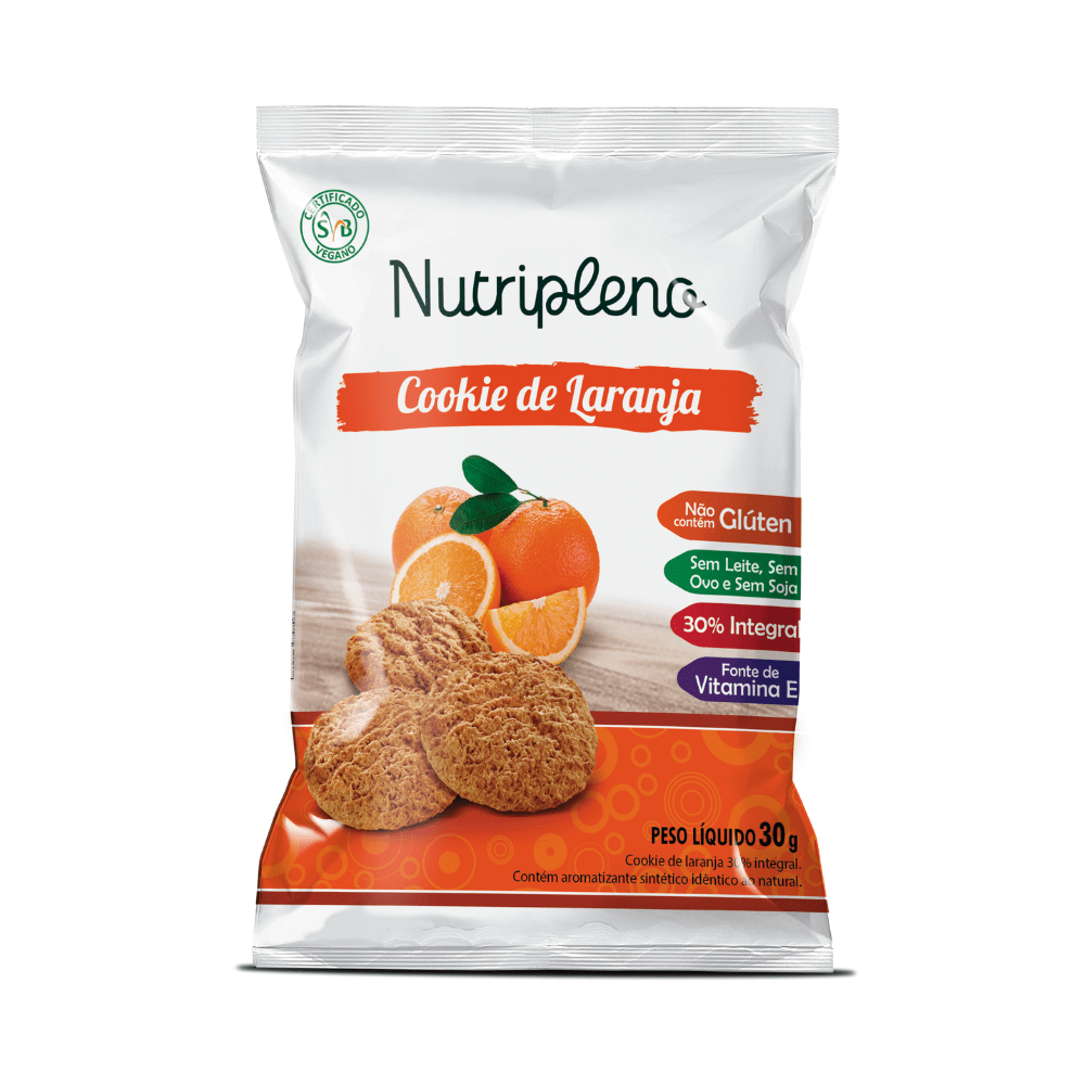 Cookie de Laranja 30g - Sem glúten