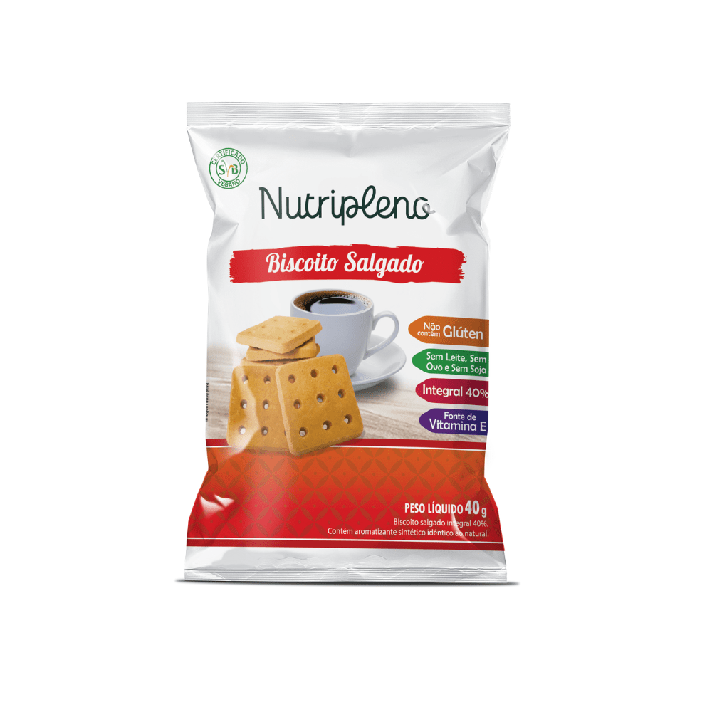 Biscoito Salgado 40g - Sem glúten Nutripleno