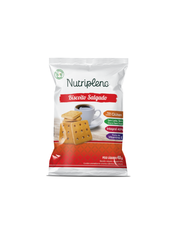 Biscoito Salgado 40g - Sem glúten Nutripleno