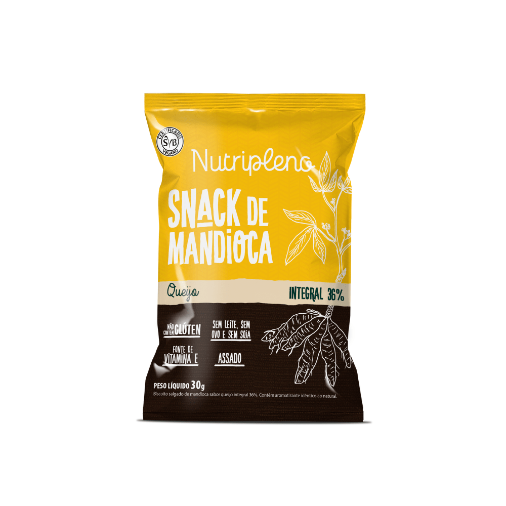 Snack de Mandioca sabor Queijo 30g