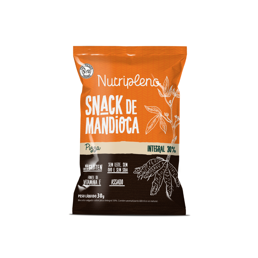Snack de Mandioca sabor Pizza 30g