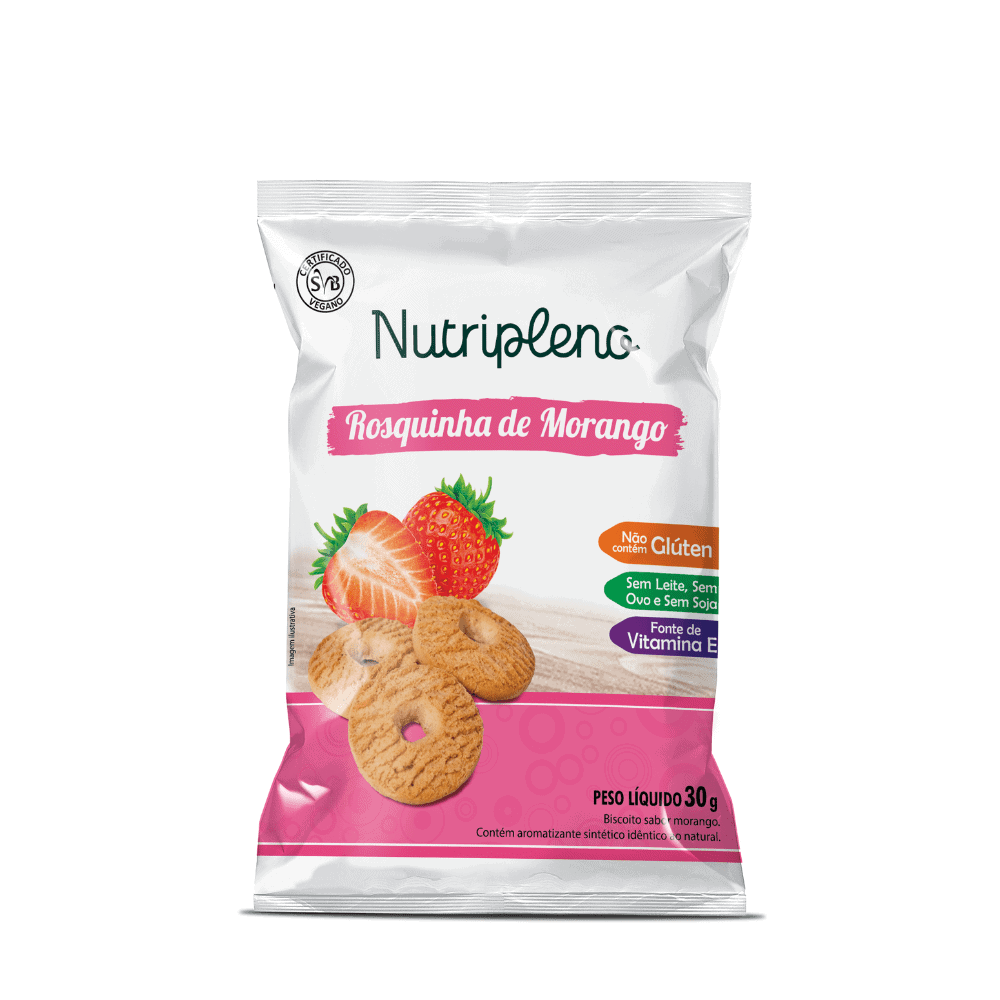 Rosquinha de Morango 30g    Nutripleno