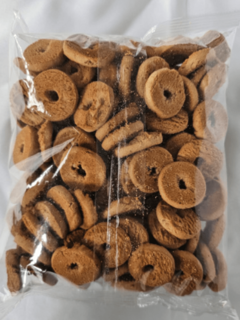 Rosquinha Zero Açúcar e Integral de Morango, pacote de 500g