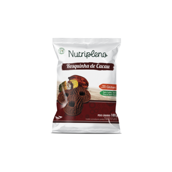 Rosquinha de Cacau 100g - Sem glúten Nutripleno